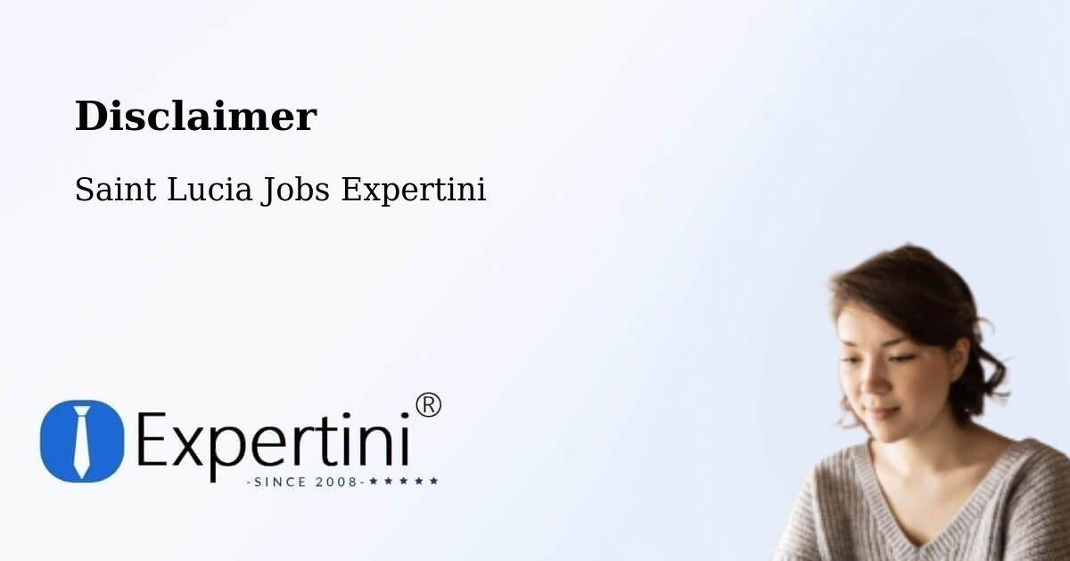 Disclaimer – Escap - Saint Lucia Jobs Expertini